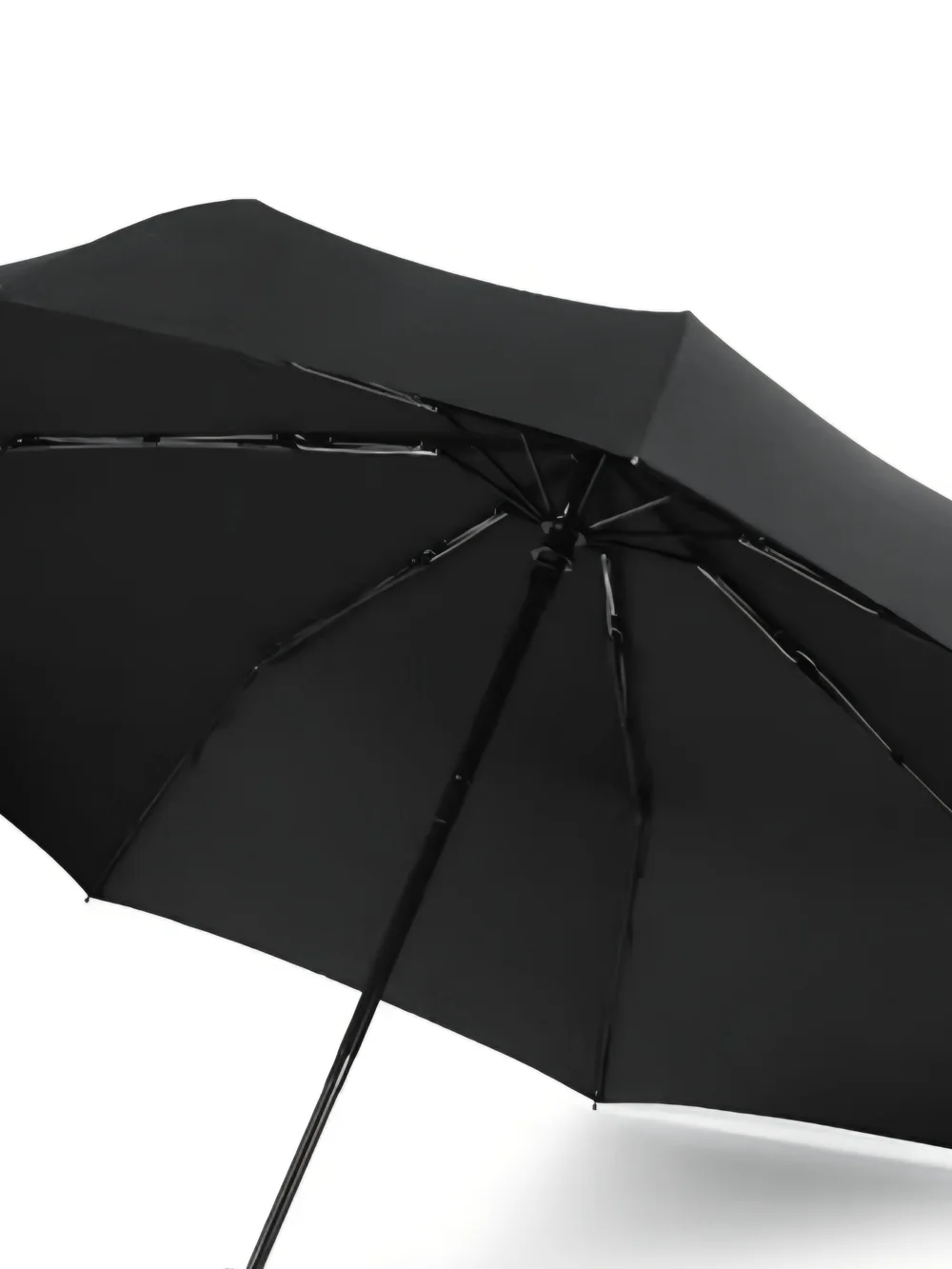 Ellen Tracy Black and Tan Compact Umbrella